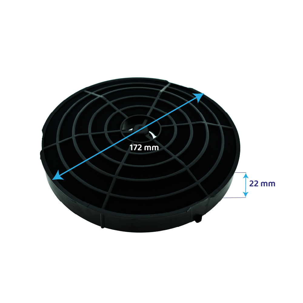 Longlife Koolstoffilter geschikt voor Turboair Model 57 / CFC0162221 (2St.)