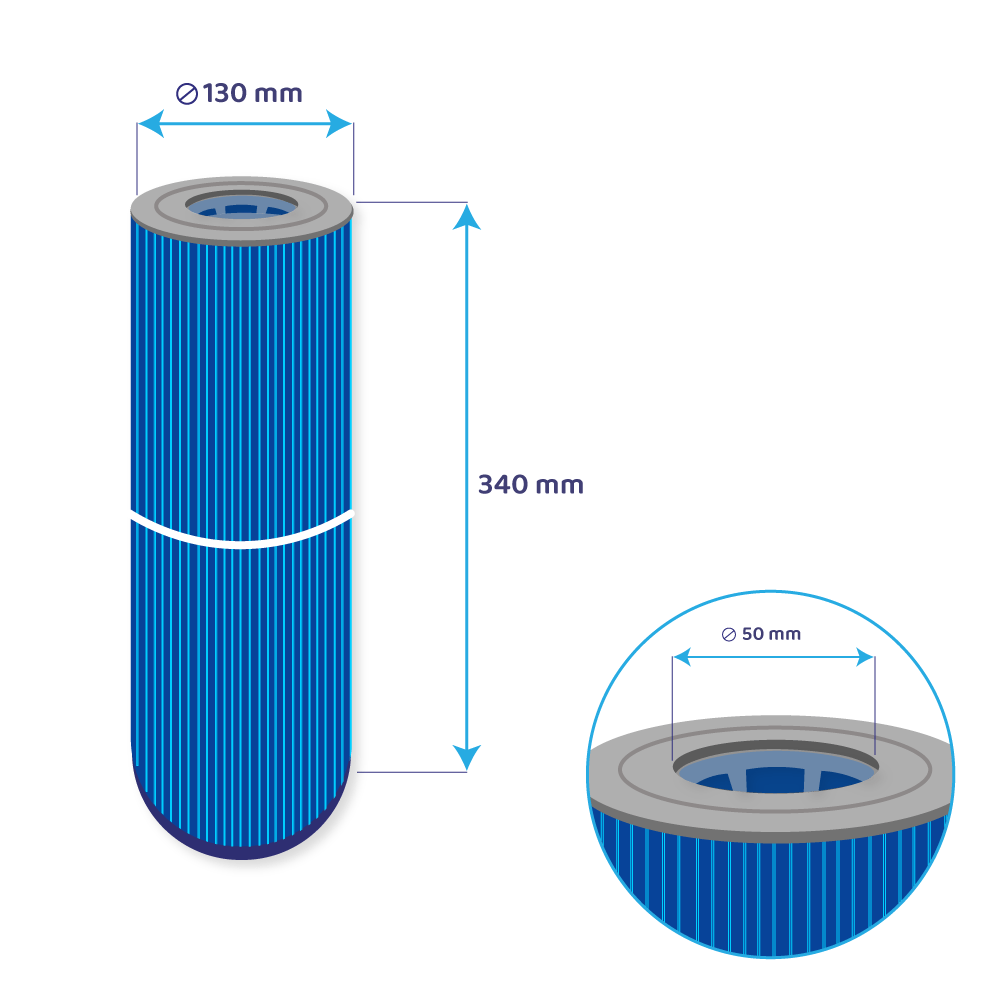 Darlly Silverstream Spa Waterfilter SC706-S / 40506M (antibacterieel)