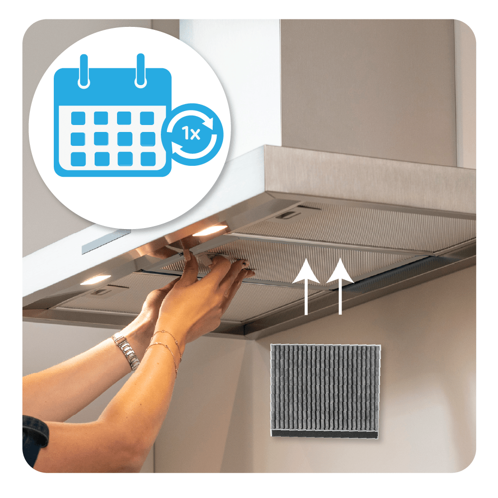 Bosch CleanAir Koolstoffilter 17006595 / DZZ1CX1B4 voor schachtbreedte van 260 mm