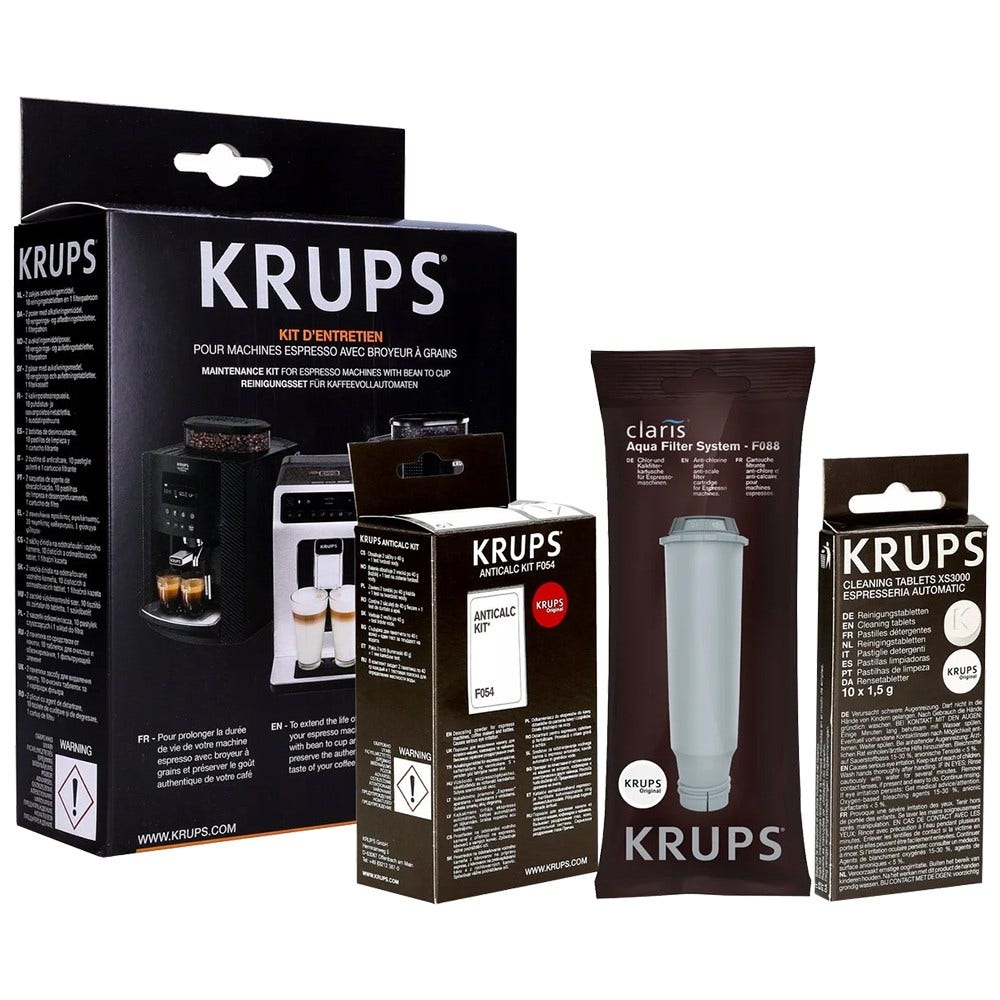 Krups Onderhoudsset Koffiemachine Ontkalkingsmiddel + Reinigingstabletten + Waterfilter