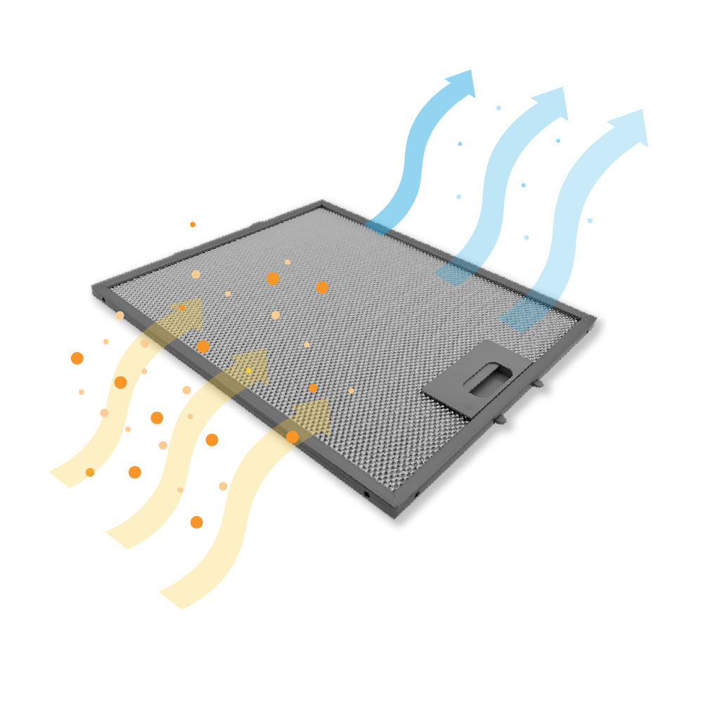 Metaalfilter 305x267mm geschikt voor Juno 4055250429