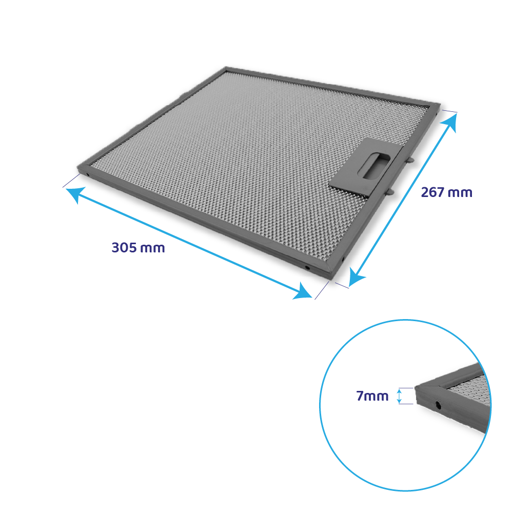 KEOPS Metaalfilter 305x267mm HK90N