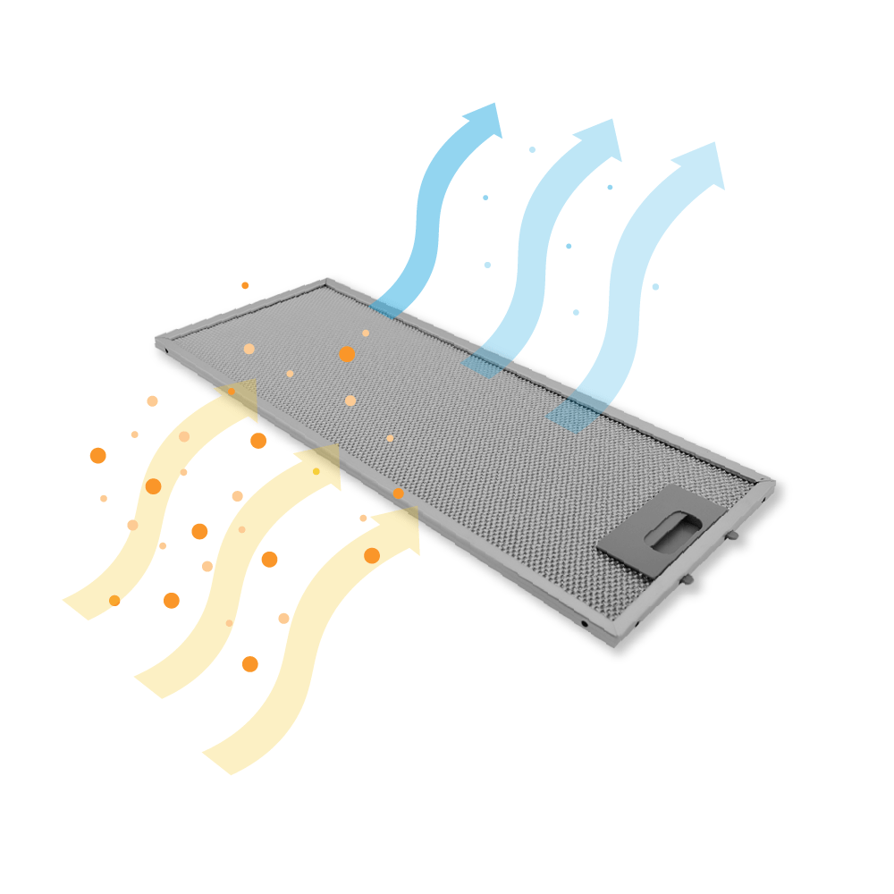 Zanussi Metaalfilter 456x185x8mm 4055241147