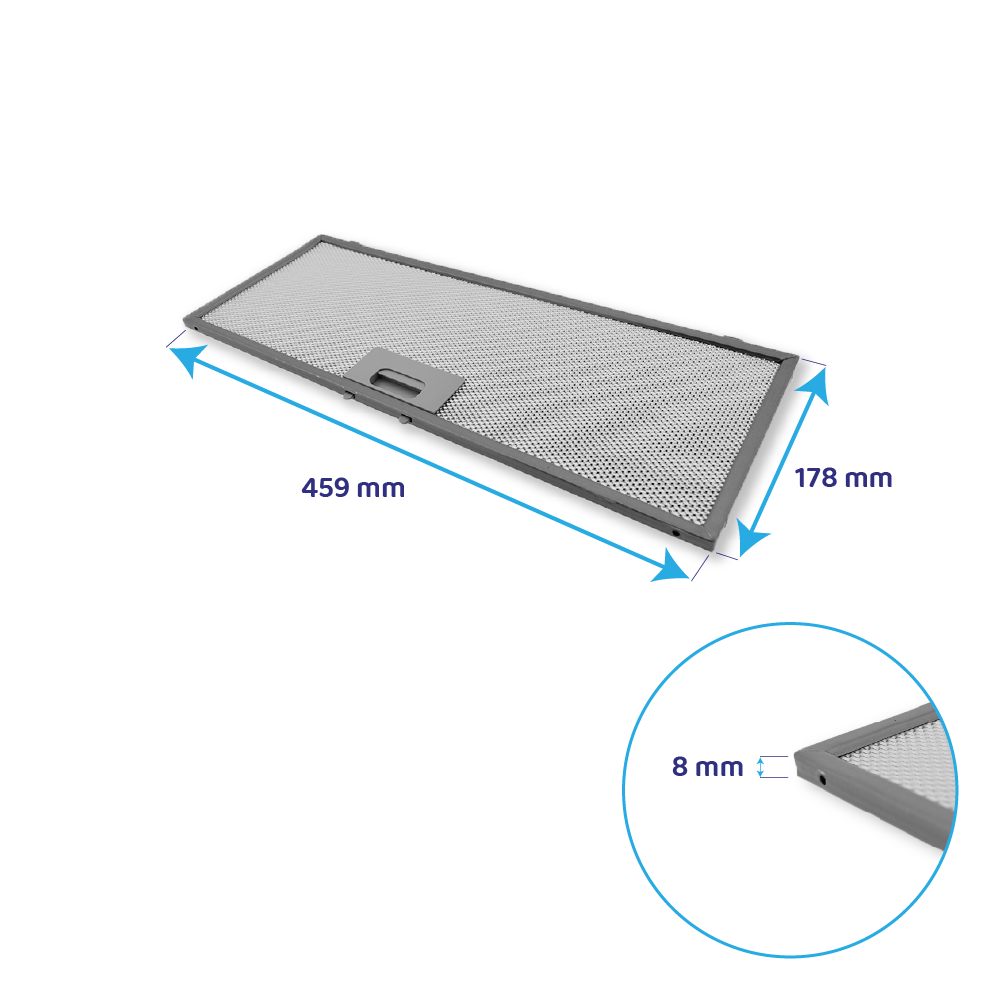 Bauknecht Metaalfilter 459x178mm 481248058314