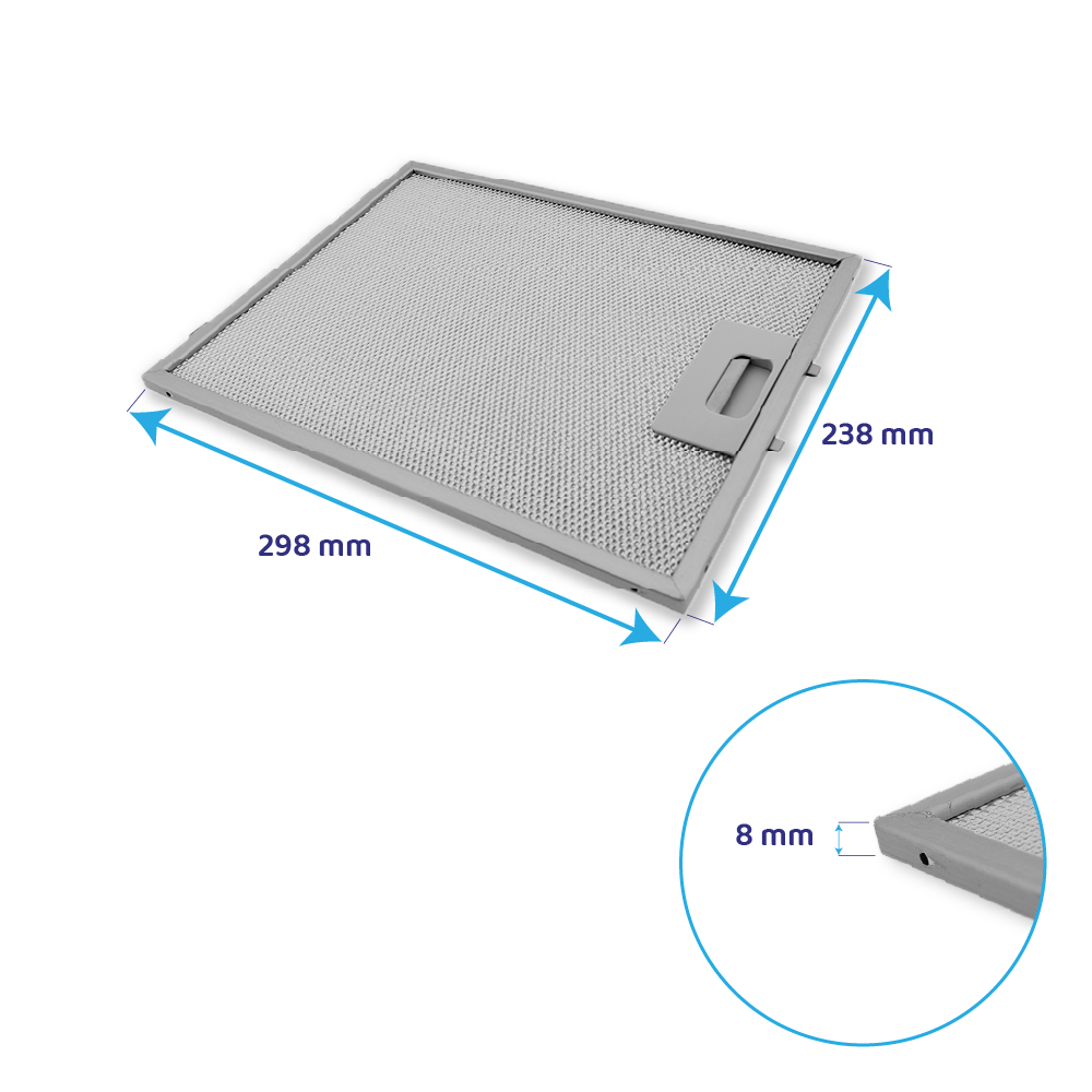 SMEG Metaalfilter 298x238mm 4055468278