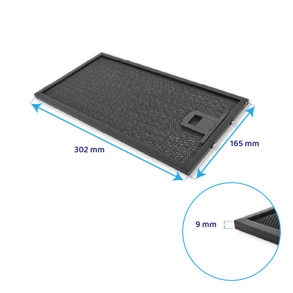 Franke Metaalfilter 302x165x9mm 1330298439