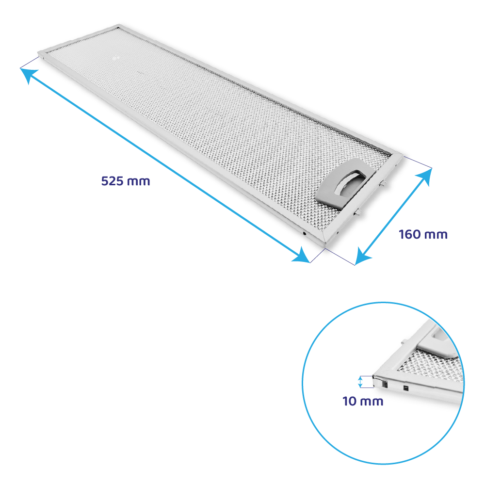 Gorenje Metaalfilter 525x160mm 113746
