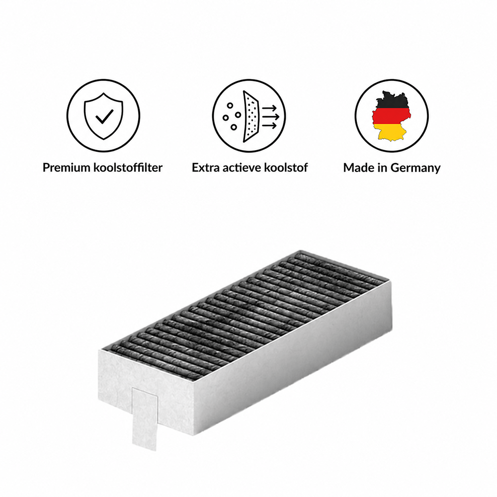 CleanAir Premium Koolstoffilterset Made in Germany met Extra Actieve Koolstof geschikt voor Gaggenau set 17007113 / CA082010