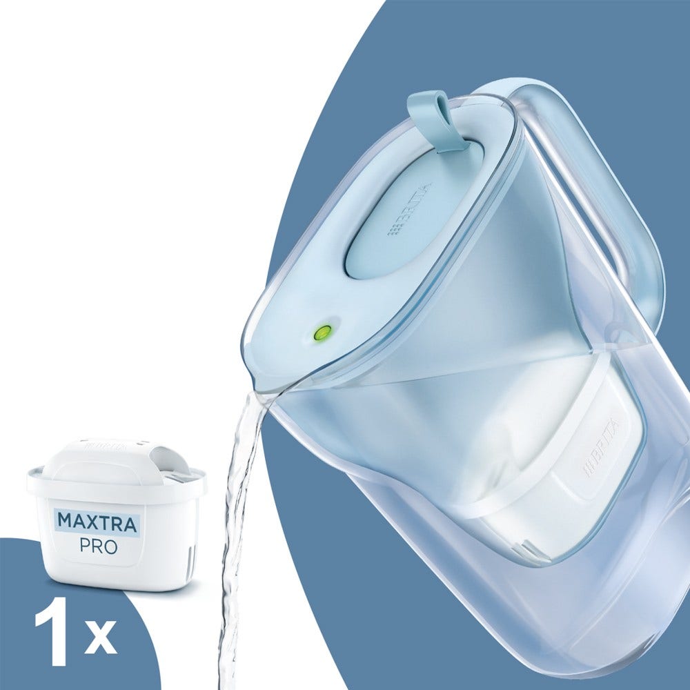 BRITA Style Eco Waterfilterkan 2.4L Poederblauw + MAXTRA PRO Waterfilter 1055740