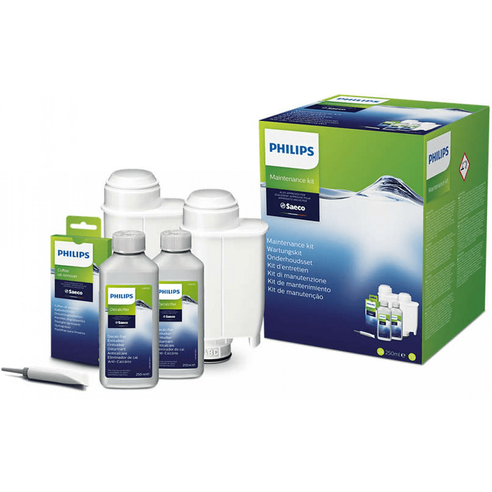 Philips / Saeco Onderhoudsset Koffiemachine Ontkalker + Reinigingstabletten + Waterfilter