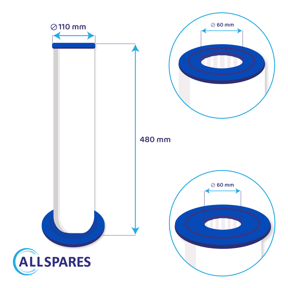 Spa Waterfilter (2St.) geschikt voor Sundance 6473-164 + 6473-165